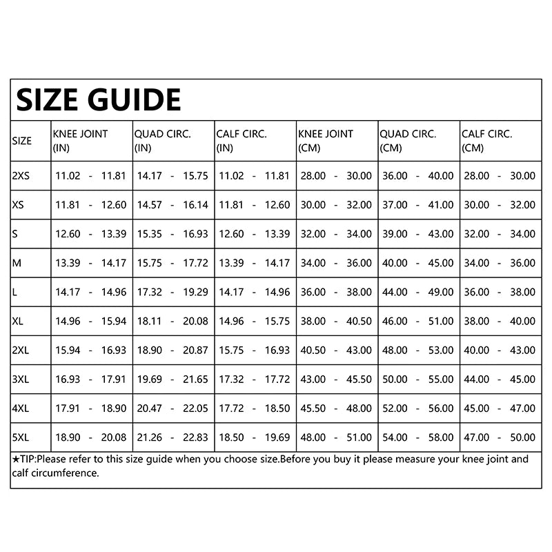 Knee Support Weight Lifting
